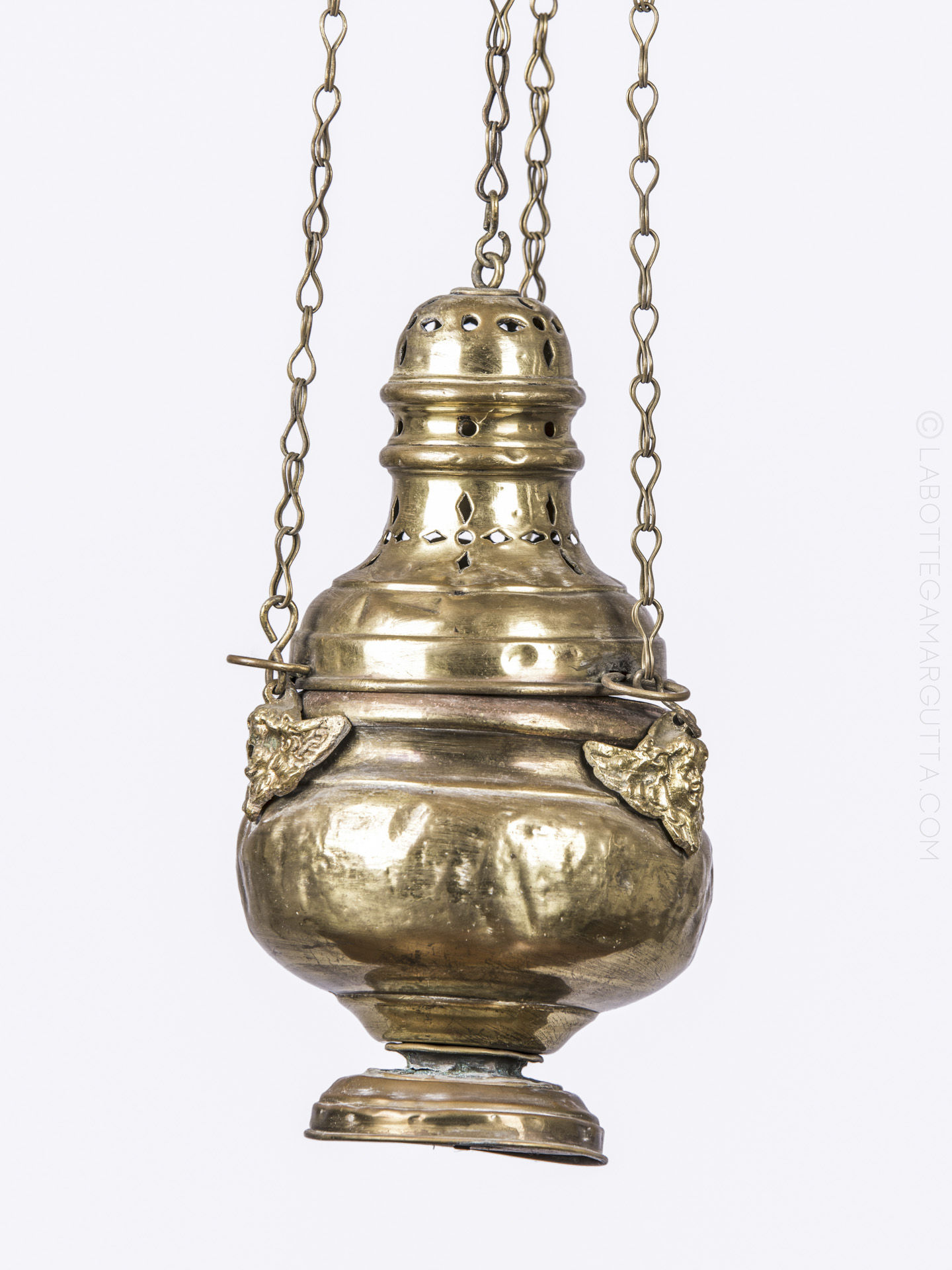 Bruciatore di incenso in resina di ottone appeso cristiano, portaincenso  turibolo greco-ortodosso, bruciatore di profumo turibolo bizantino in  metallo, regalo religioso -  Italia